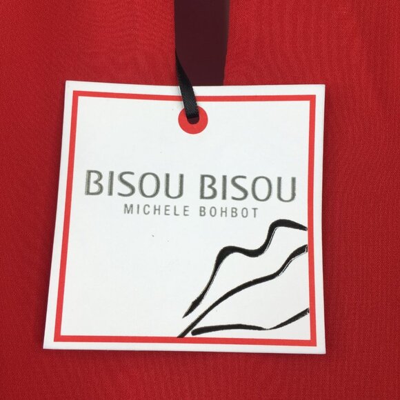 Bisou Bisou Color Block Black And Red Long Sleeves Dress Size 8. NWT - Picture 8 of 15